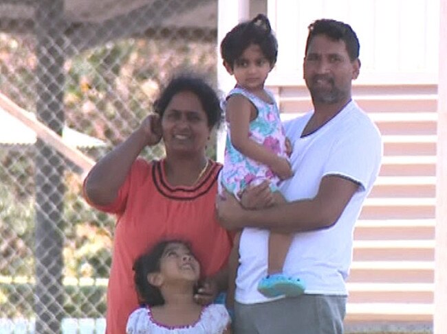 The family are in what is known as Construction Camp, a detention facility that has previously held families on Christmas Island. Picture: 10 News