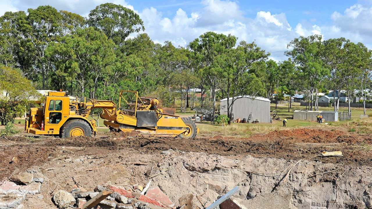 Lot 33 Bradford Rd, Telina pictured in June 2016 when earthworks started. Picture: Mike Richards GLA170616HOME