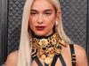 Dua Lipa wows in sheer Versace bodice