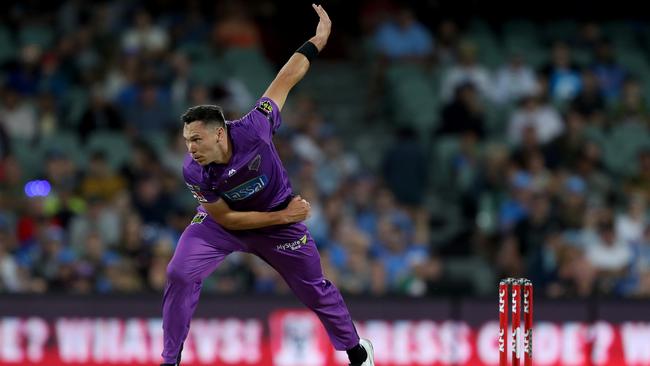 Scott Boland finished as Hobart’s leading wicket taker. Picture: JAMES ELSBY/GETTY IMAGES