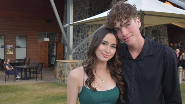 Bella Maker and Brayden Tilley at Runcorn State High School 2023 formal. Photos: Georgie Walker.
