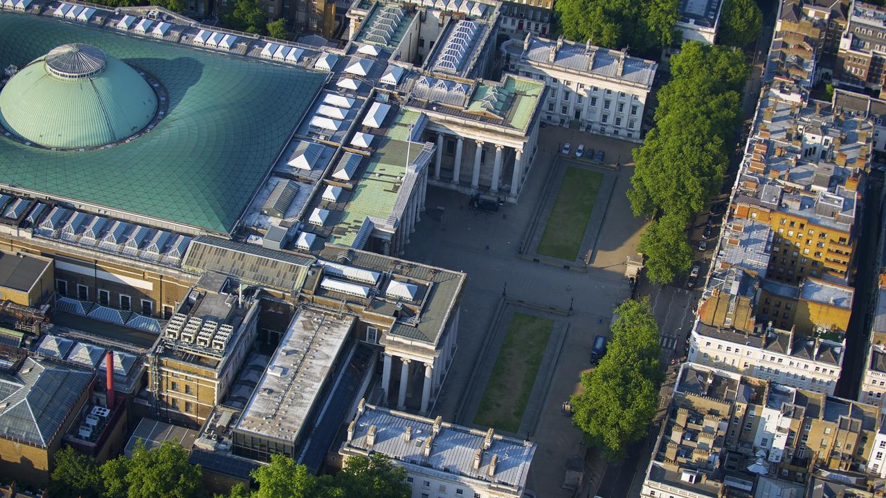 An aerial shot of the impressive British Museum. Picture: VisitBritain/Jason Hawkes