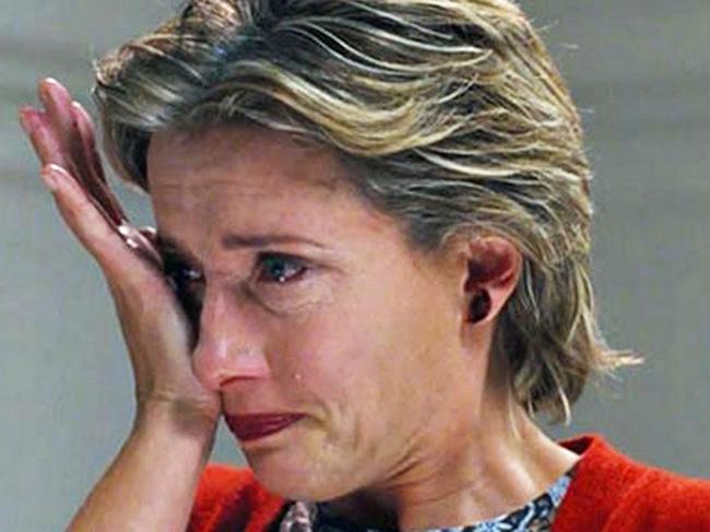 Emma Thompson crying scene in Love Actually.