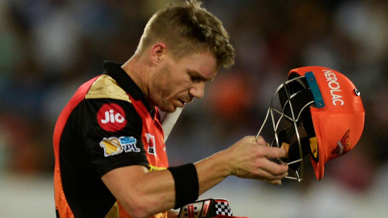 David Warner has been axed as captain of his IPL side. Photo: AFP