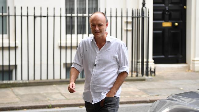 Dominic Cummings leaves 10 Downing Street on Wednesday. Picture: AFP