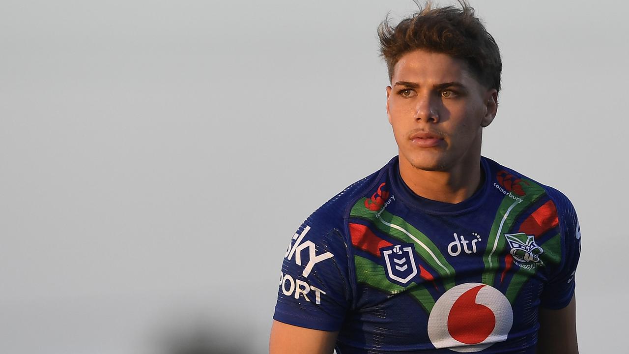 MACKAY, AUSTRALIA - AUGUST 27: Reece Walsh of the Warriors looks on before the start of the round 24 NRL match between the New Zealand Warriors and the Canberra Raiders at BB Print Stadium, on August 27, 2021, in Mackay, Australia. (Photo by Ian Hitchcock/Getty Images)