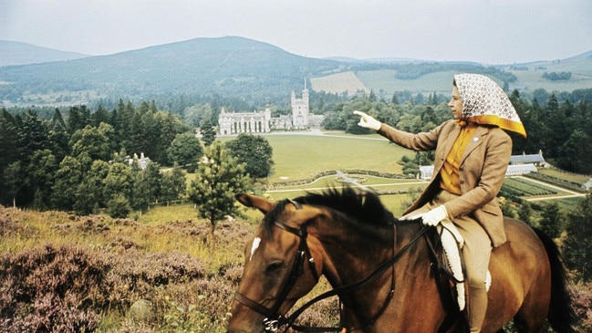 Looking over Balmoral on a summer holiday in 1971 in a photograph taken for use during the following year’s Silver Wedding celebrations. Picture: Lichfield/Getty Images/The Times