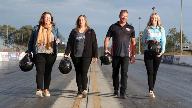 Winternats or Top Gun?: Ipswich Mayor Teresa Harding, Kelly Bettes, Deputy Mayor Nicole Jonic and Maurice Allen.