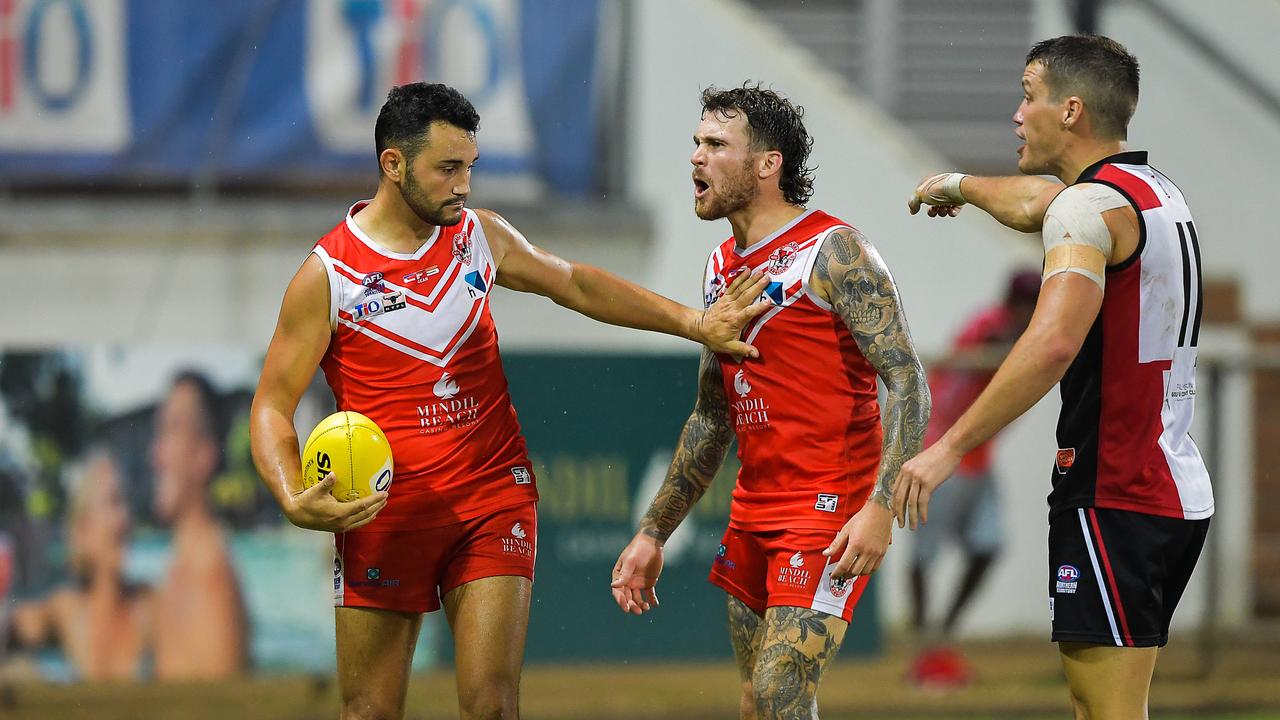 Waratah vs Southern Districts in the 2022-23 NTFL grand final. Picture PEMA TAMANG Pakhrin