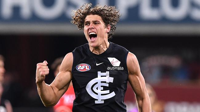 It’s time for Charlie Curnow to live up to the hype. Picture: AAP