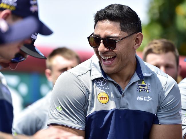 Jason Taumalolo during a Cowboys Civic reception at The Strand Park Townsville.