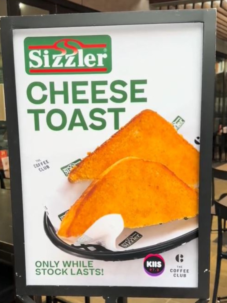 Aussies are complaining about the Sizzler cheese toast being sold at The Coffee Club. Picture: TikTok/nectoriouspapi