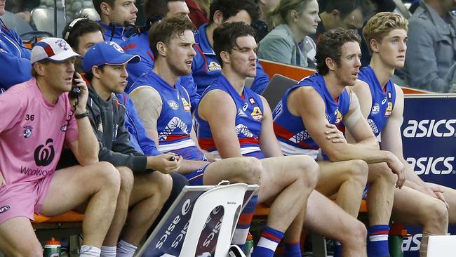 James Hird believes the interchance bench should be replaced with substitutes. Picture: Getty Images