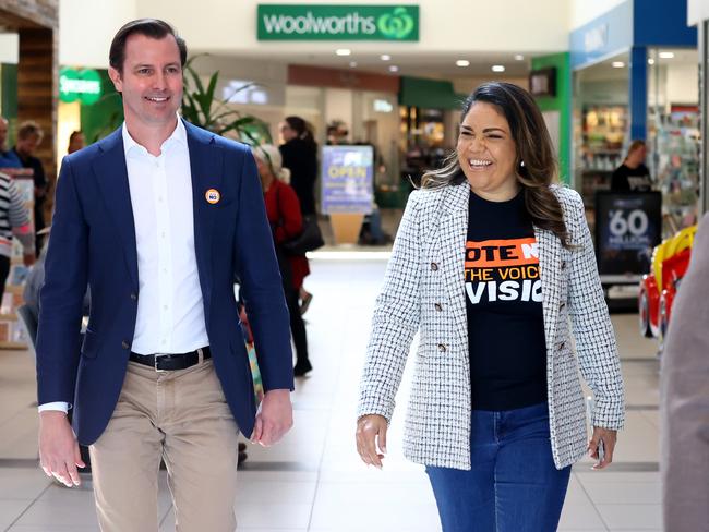 4th October, 2023: Senator Jacinta Price campaigning for the No vote at the Marden Shopping centre. Picture Kelly Barnes