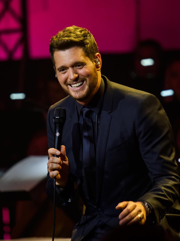 Michael Buble also offered his talent for the concert. Picture: Joerg Koch