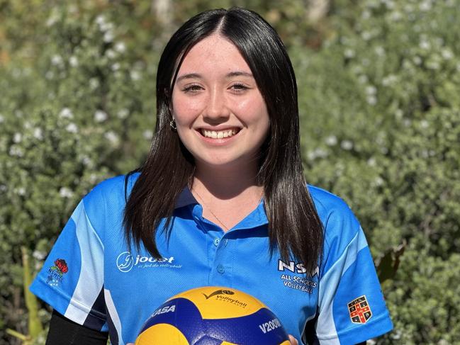 Nina Takahashi will compete for the NSW U15s girls at the School Sport Australia U15s Volleyball Championships. Picture: Contributed