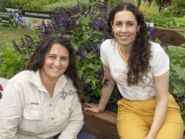 Caroline Azria and Roisin Malone on day 3 of the Toowoomba Royal Show. Sunday, March 27, 2022. Picture: Nev Madsen.