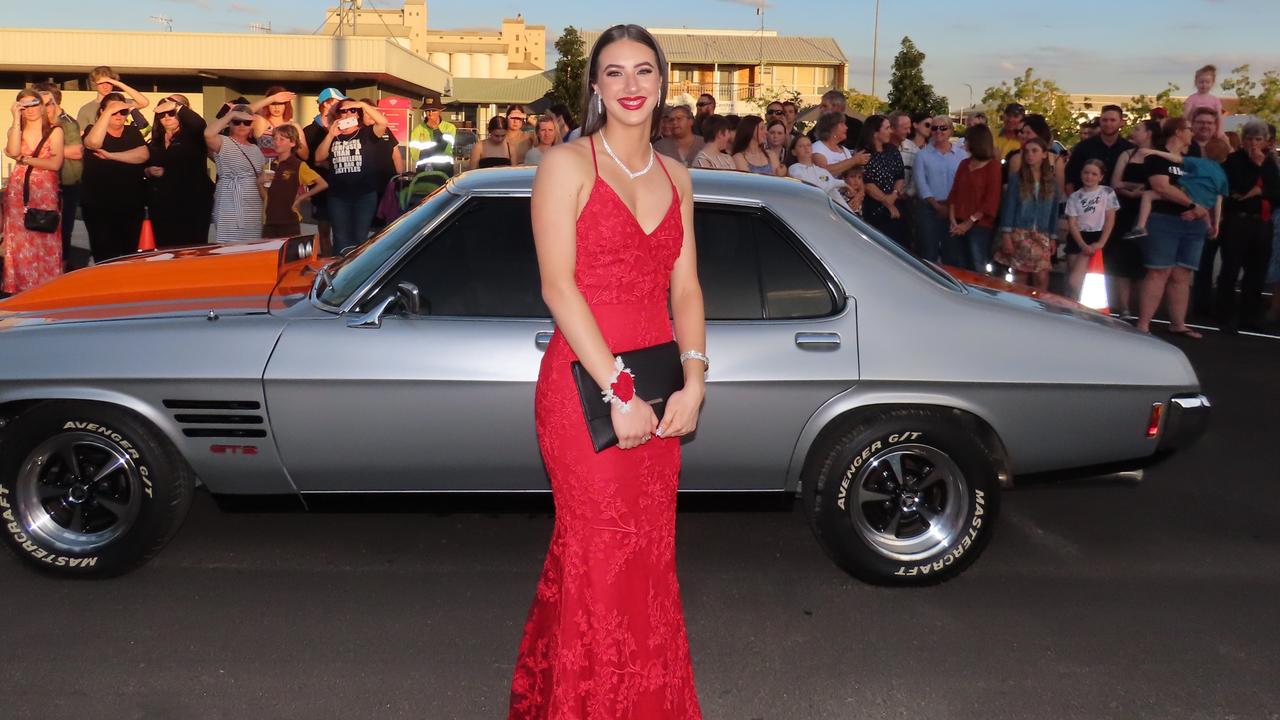 Students arriving at the Kingaroy State High School Formal at Kingaroy Town Hall on November 11.