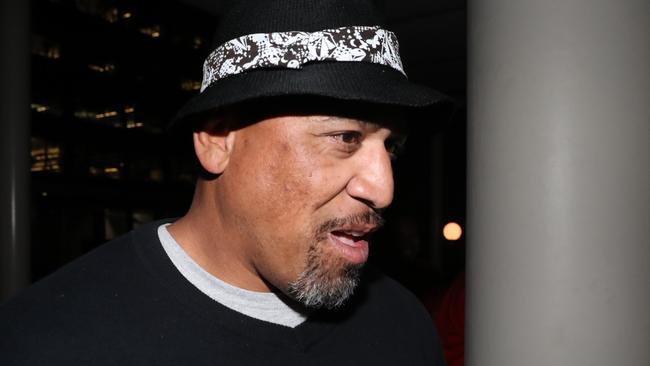 John Hopoate outside the NSWRL judiciary hearing on Wednesday night. Picture: David Swift.