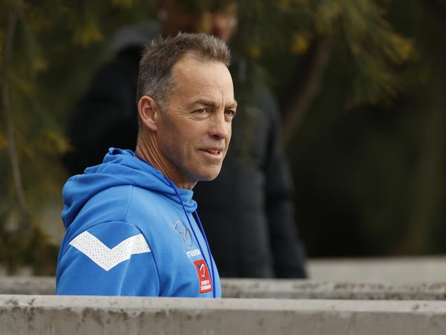 ‘Point the finger at us’: North Melbourne coach Alastair Clarkson. Picture: Darrian Traynor