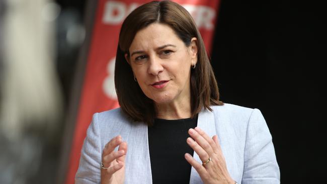 LNP leader Deb Frecklington continues to trail Premier Annastacia Palaszczuk in approval rating. Picture: Glenn Hampson