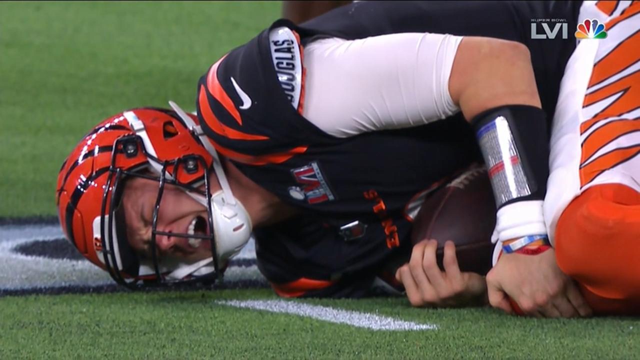 Was Joe Burrow at fault on the Bengals' final offensive play of Super Bowl  LVI?