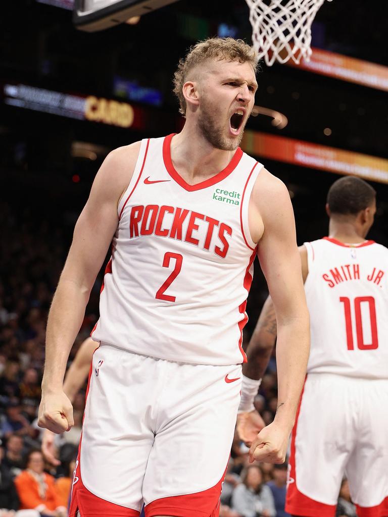 Landale brought the energy to Houston — especially when he stepped into an expanded role for injured star Alperen Sengun. Picture: Getty Images/AFP