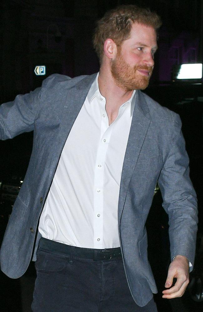 Prince Harry, Duke of Sussex, arriving at The Ivy Chelsea Garden to deliver his landmark speech. Picture: GORC/GC Images