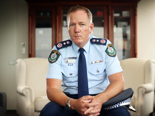 NSW Police Commissioner Mick Fuller fears property crime will rise in the wake of the pandemic. Picture: Sam Ruttyn