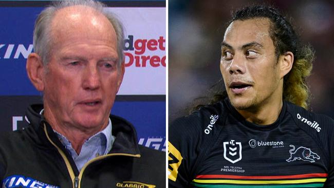 Wayne Bennett and Jarome Luai.