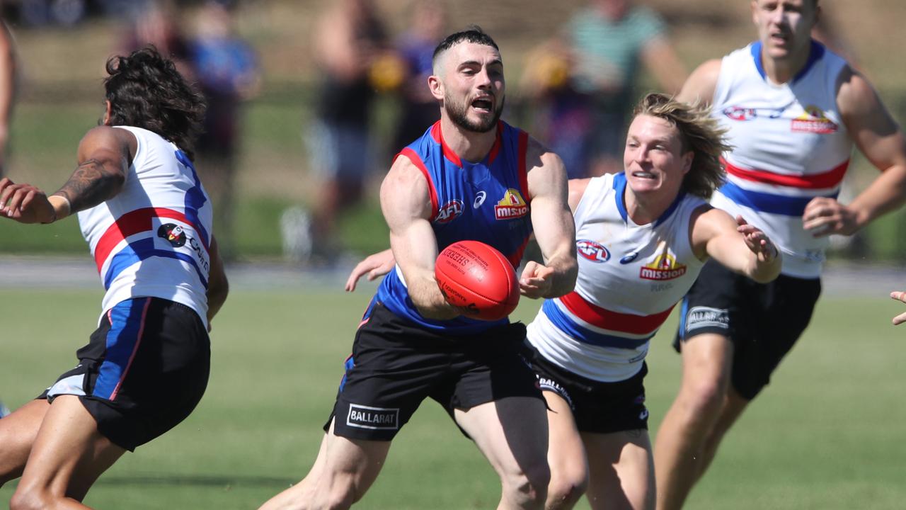 Toby McLean is hunting a place in the Bulldogs’ best side. Picture: David Crosling