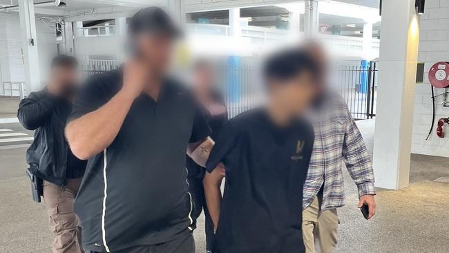 One of the five men was arrested in Bankstown over his involvement in an alleged crime gang suspected of planning an ice lab. Picture: Australian Border Force