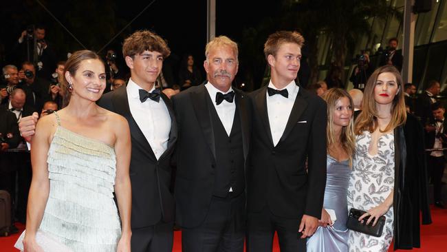 Kevin with five out of seven of his children. Picture: Pascal Le Segretain/Getty Images