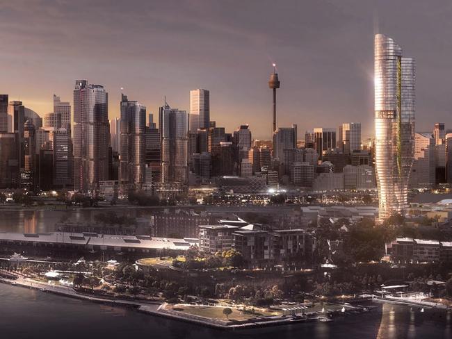 An artist’s impression of the proposed Ritz-Carlton tower at The Star Sydney. Picture: Supplied