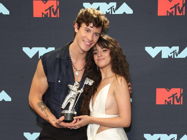 Shawn Mendes and Camila Cabello. Picture: AFP