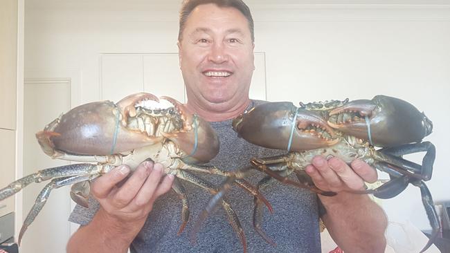 Former NRL star Terry Hill catches mud crabs these days.