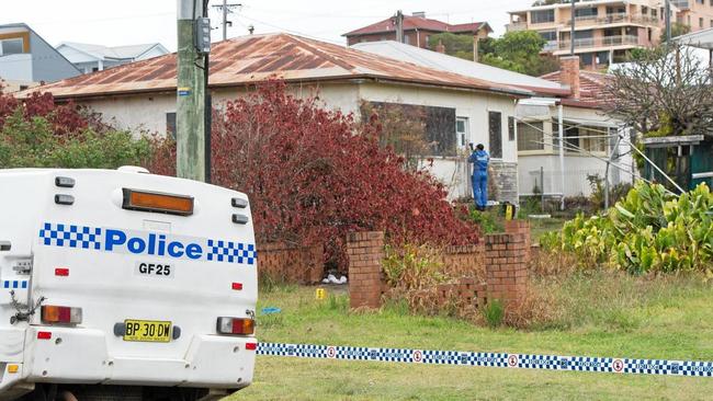 47 Collingwood St, Coffs Harbour, following the murder of Dennis Burns in 2012. Picture Trevor Veale