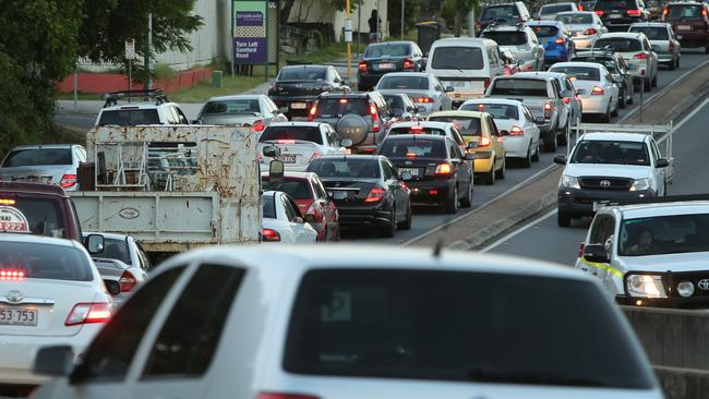 Traffic on Brisbane’s Kelvin Grove Rd