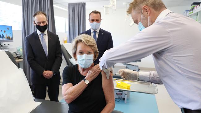 A study found 69 per cent of Australians were willing to be vaccinated. Picture: NCA NewsWire / David Crosling