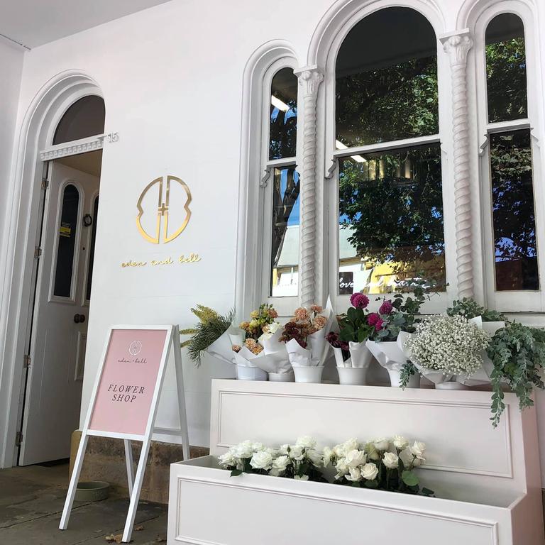 The shop front of Eden and Bell that the soon to be married couple walked past in their local suburb of Surry Hills.