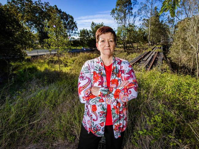 Rail Trail Diversion Group member Tracey Bertomeu. Picture: Nigel Hallett