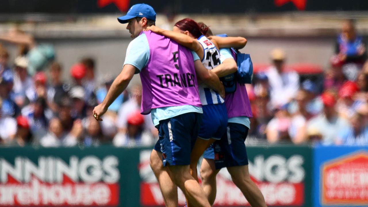 Bruton suffered the injury during the opening minutes of the match. Picture: Getty Images