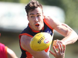 Jeremy Cameron during GWS Giants training ahead of final home and away game against Geelong this weekend. Picture. Phil Hillyard