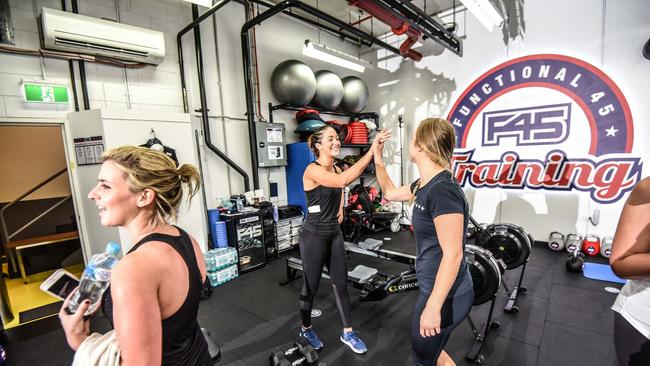 F45 has taken off around the world. Picture: Supplied