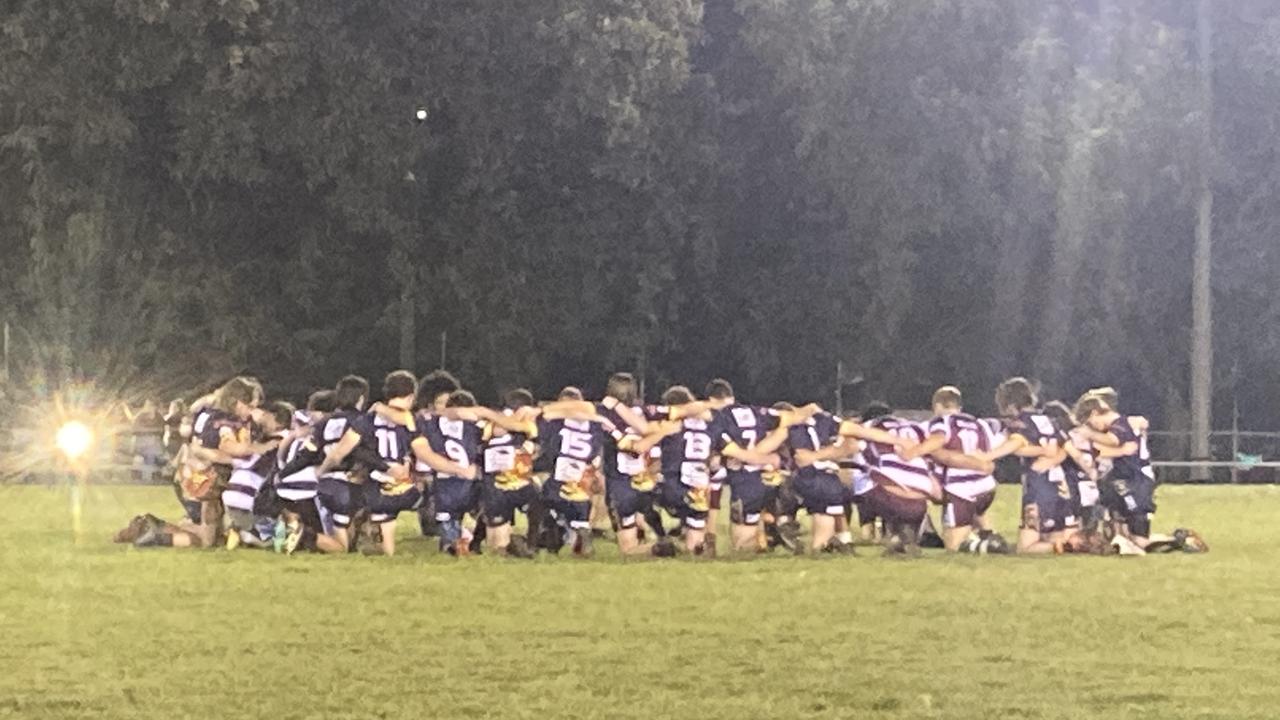 Karalee U17 development rugby league team.