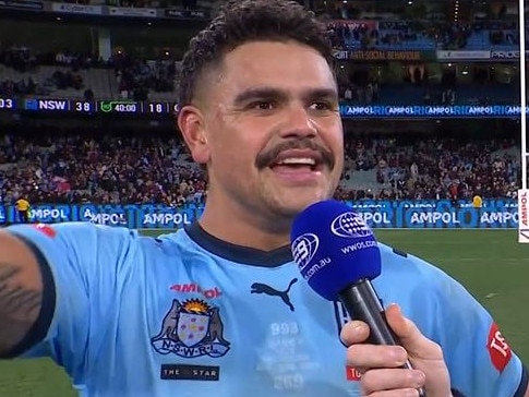 Latrell Mitchell was chuffed by the response he got from the MCG crowd.