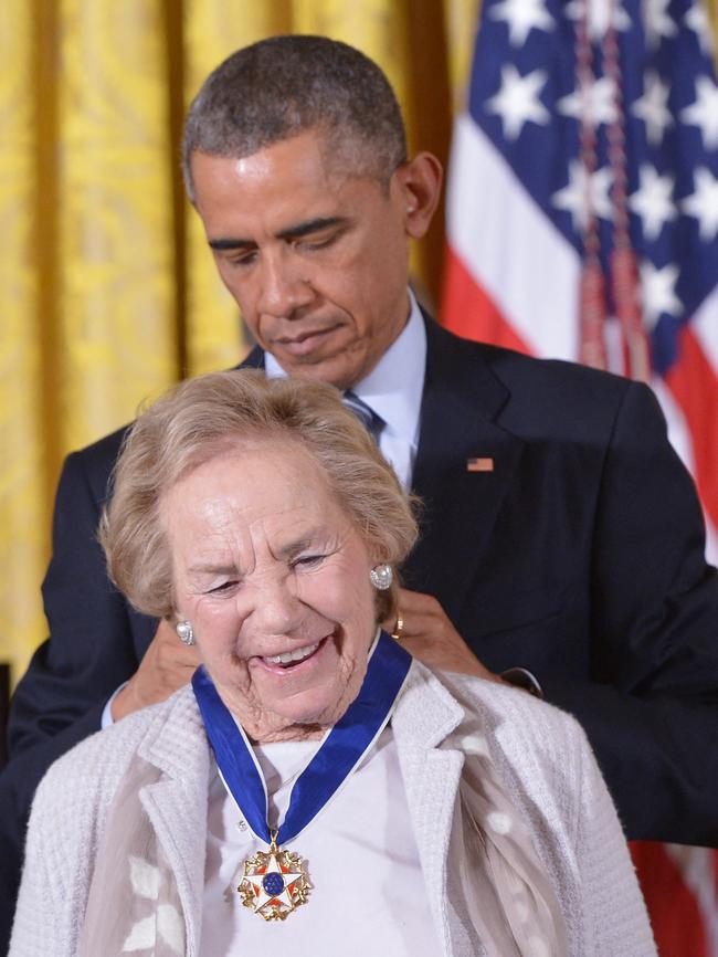 Kennedy was awarded the Presidential Medal of Freedom by Barack Obama in 2014. Picture: Mandel Ngan / AFP