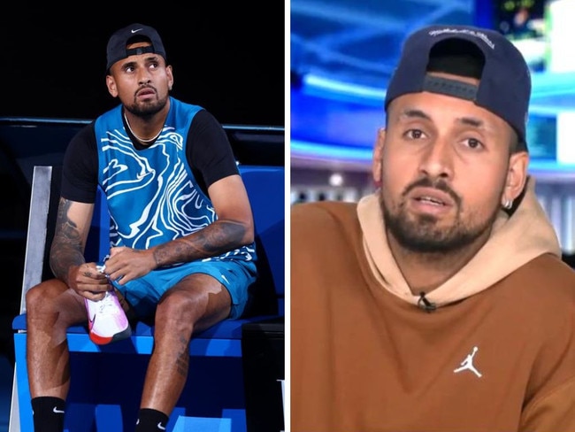 Nick Kyrgios playing and on Piers Morgan's show