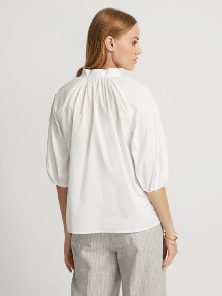 Oxford Westin Cotton Blouse. Picture: THE ICONIC.