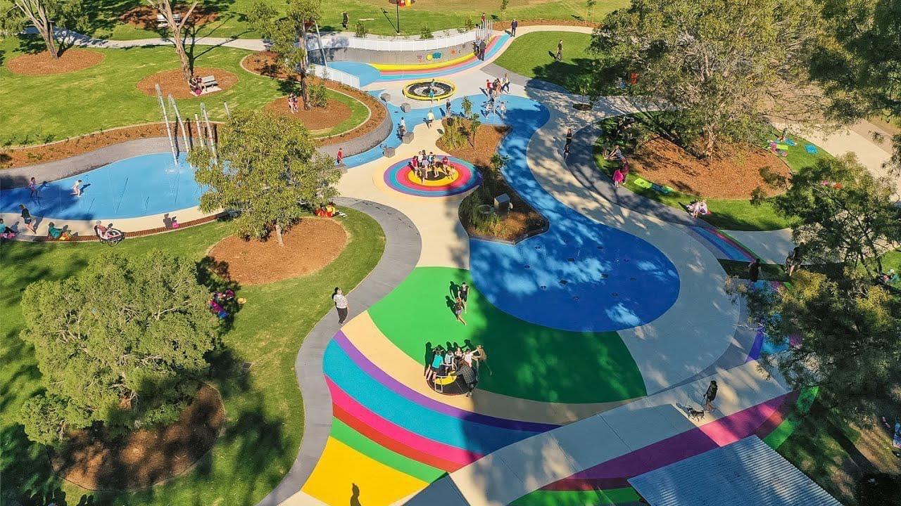 The SplashSide Water Play and All-Abilities Playground was a joint initiative of the Fraser Coast Regional Council and the Queensland Government.